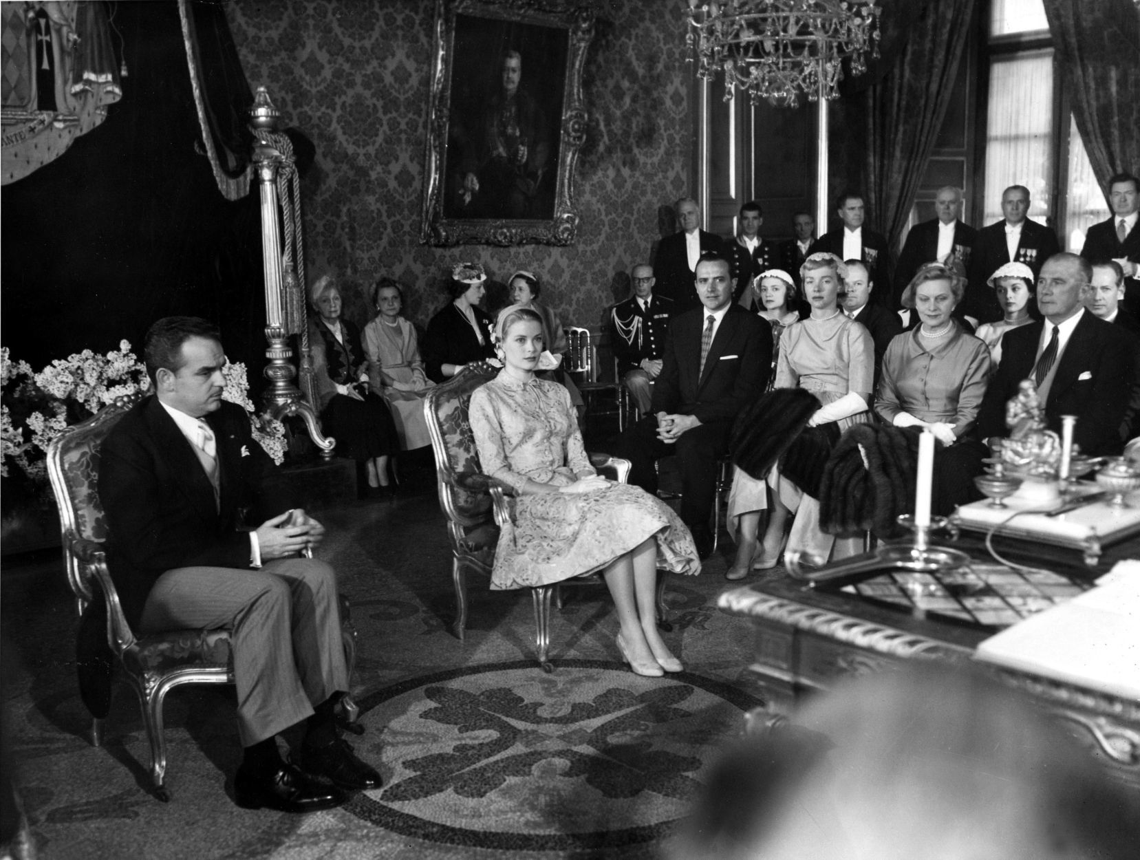 1956: Prince Rainier and Grace Kelly